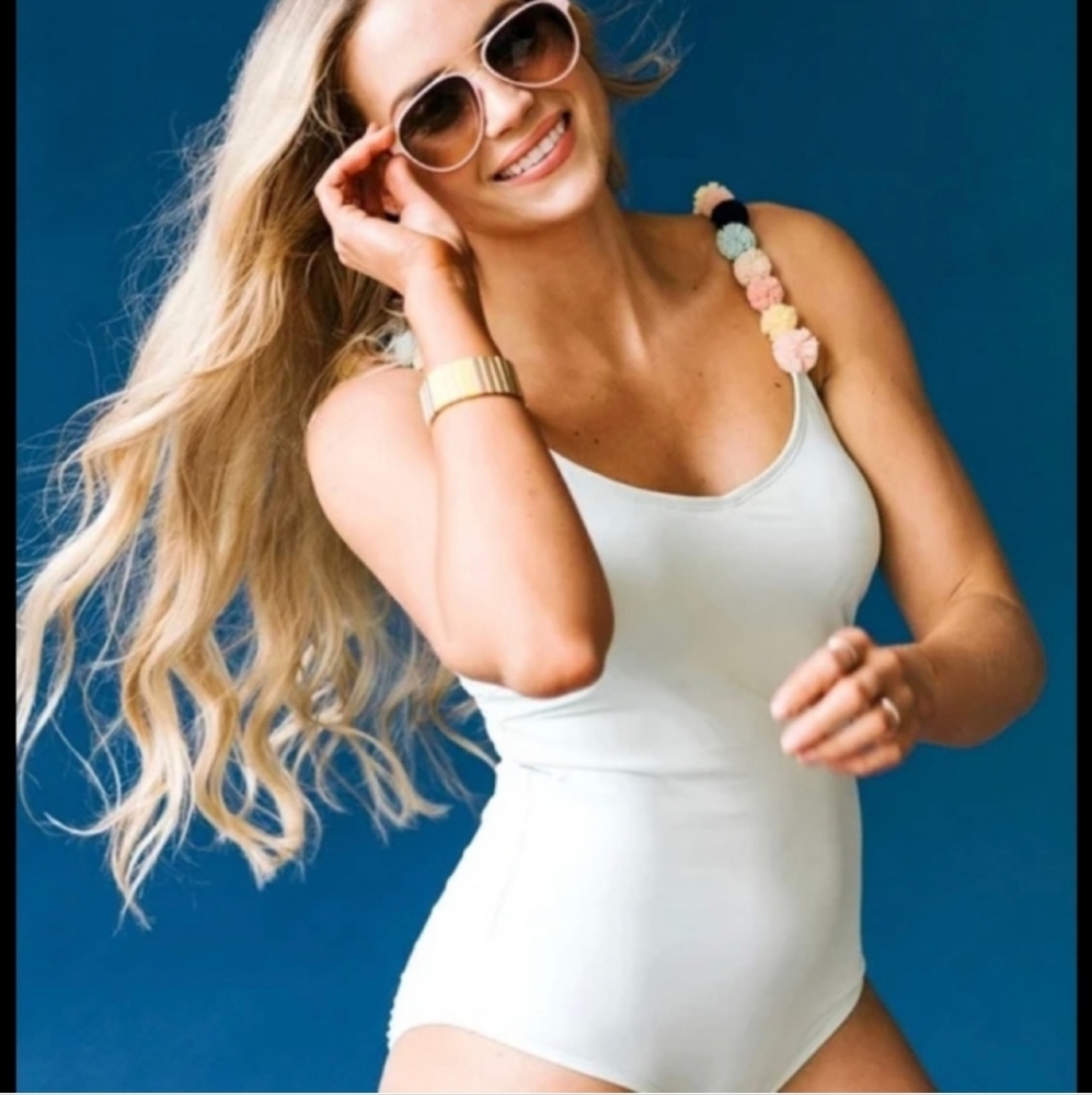 Downeast Swim Sunshine State One‎ Piece Fair Aqua Size Small